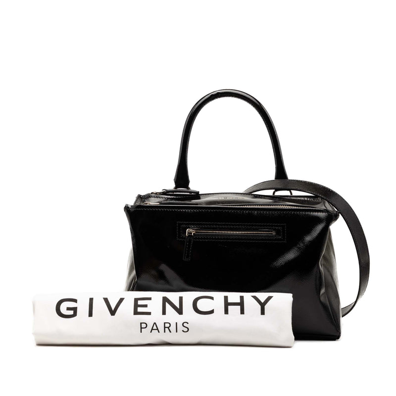 Medium Textured Patent Pandora Satchel - Image 10