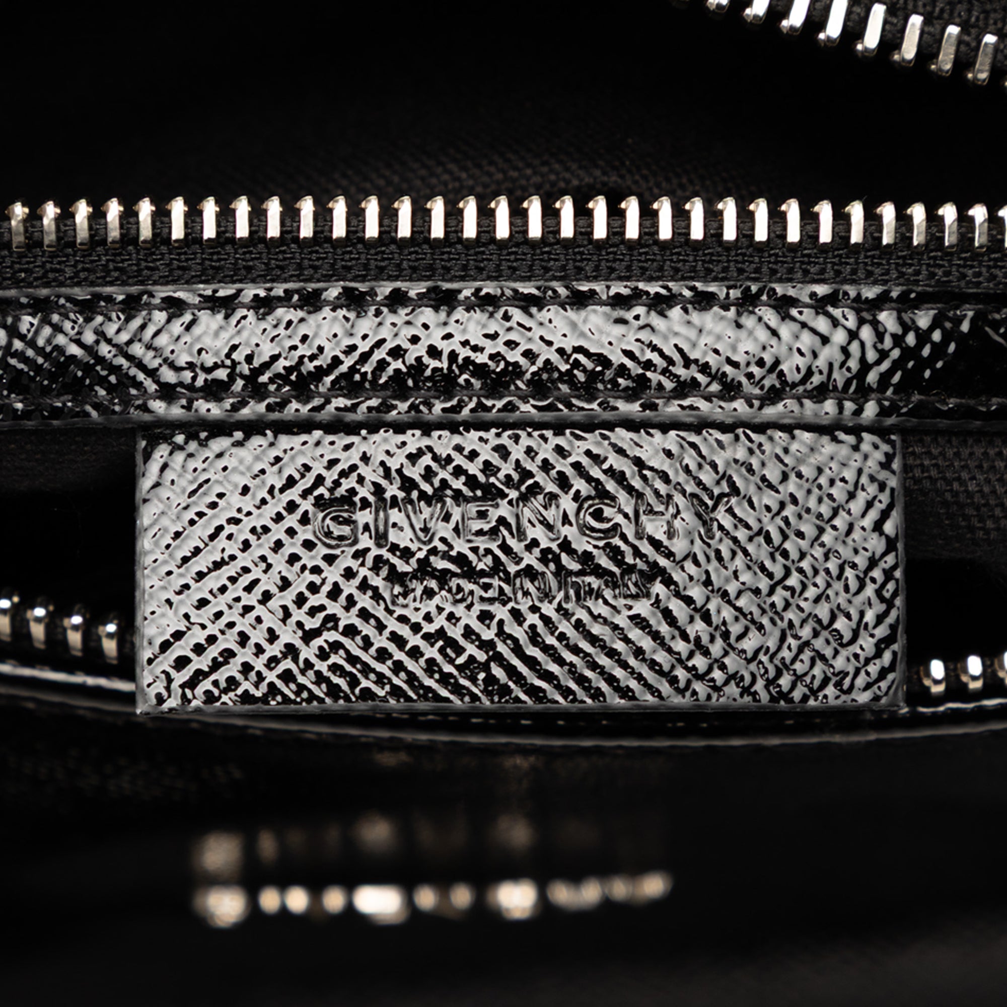 Medium Textured Patent Pandora Satchel - Image 5
