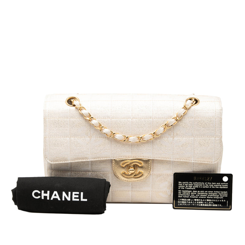 New Travel Line Medium Metallic Nylon Single Flap - Image 7