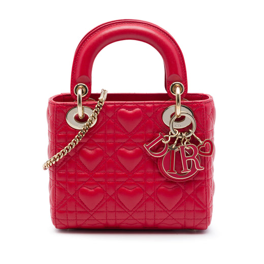 DiorAmour Mini Lambskin Cannage Lady Dior - Image 1