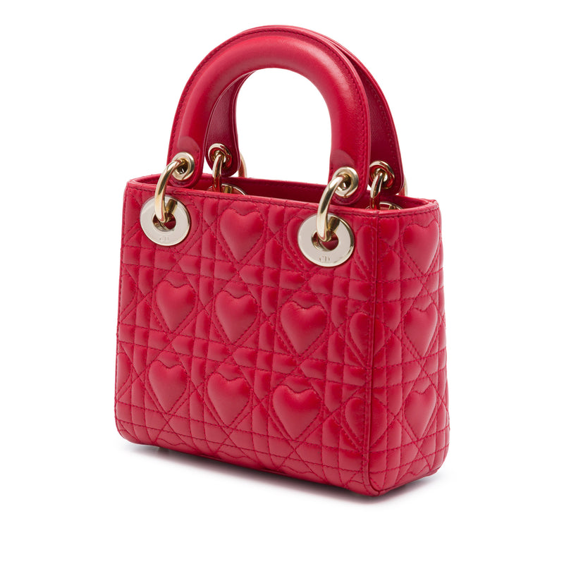 DiorAmour Mini Lambskin Cannage Lady Dior - Image 2