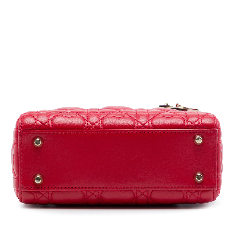 DiorAmour Mini Lambskin Cannage Lady Dior - Image 3