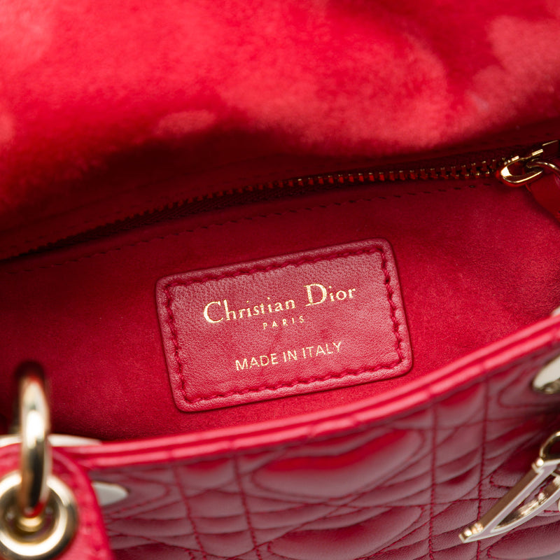 DiorAmour Mini Lambskin Cannage Lady Dior - Image 5