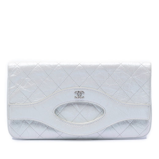 Iridescent Aged Calfskin 31 Clutch - Image 1