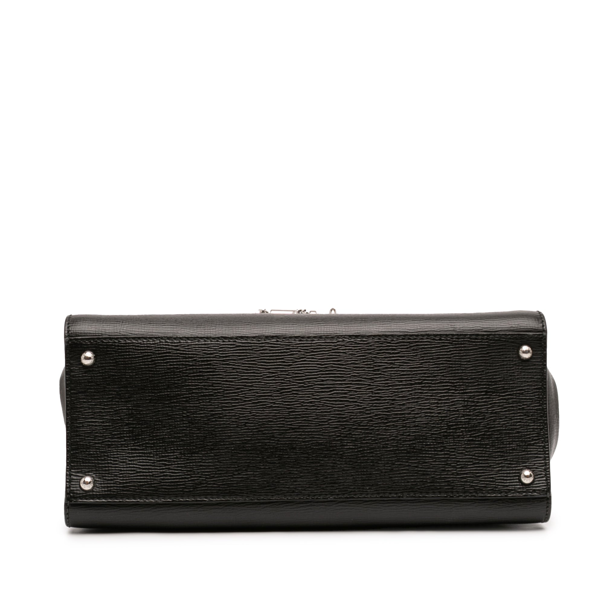 Large Textured Calfskin Miss Monica Top Handle Bag - Image 3