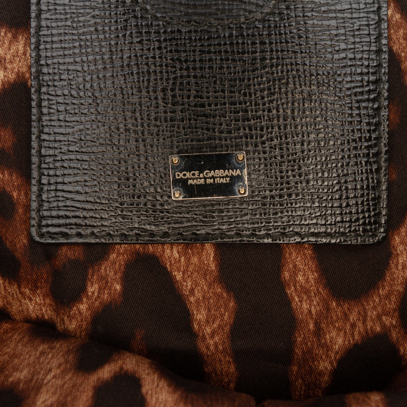 Large Textured Calfskin Miss Monica Top Handle Bag - Image 5