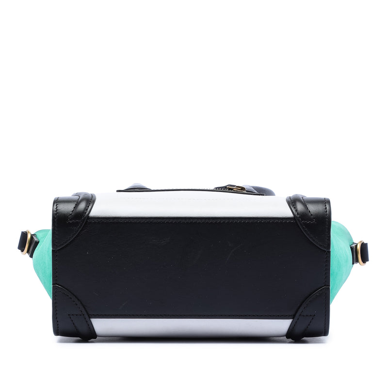 Nano Tricolor Leather Luggage Tote - Image 3