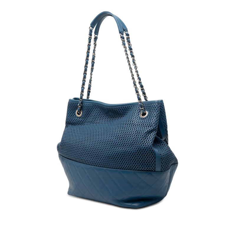 Perforated Calfskin Up In The Air North South Tote - Image 2