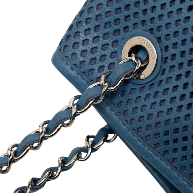 Perforated Calfskin Up In The Air North South Tote - Image 8