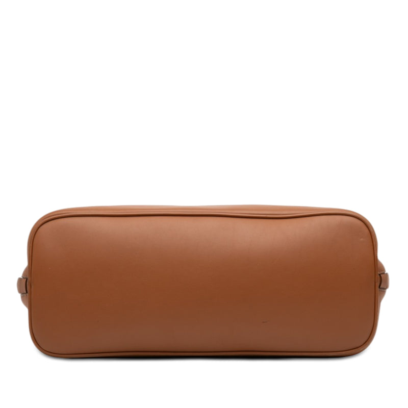 Softy Calfskin Embossed Logo Shoulder Bag - Image 3