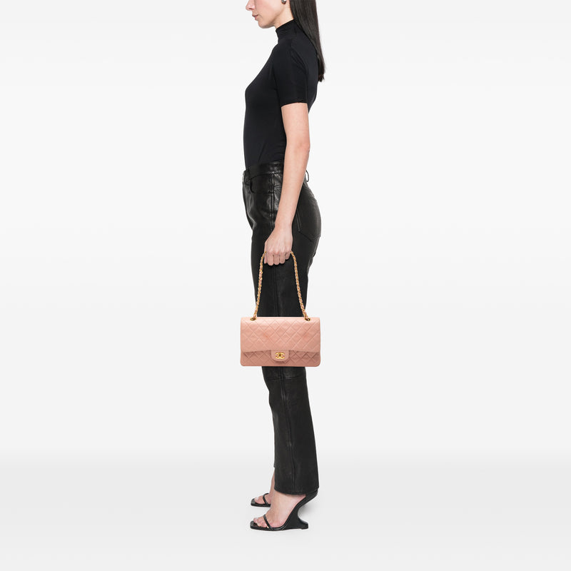 Medium Classic Lambskin Double Flap - Image 7