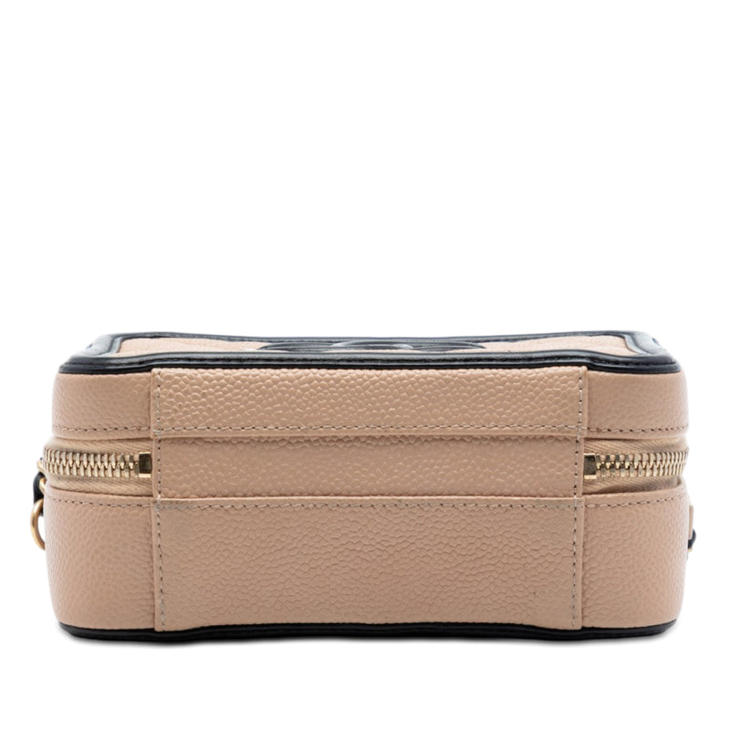 Small Bicolor Caviar CC Filigree Vanity Case - Image 3