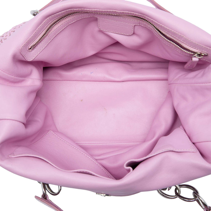 Large Woven Lambskin Lady Dior Soft Shopping Tote - Image 4