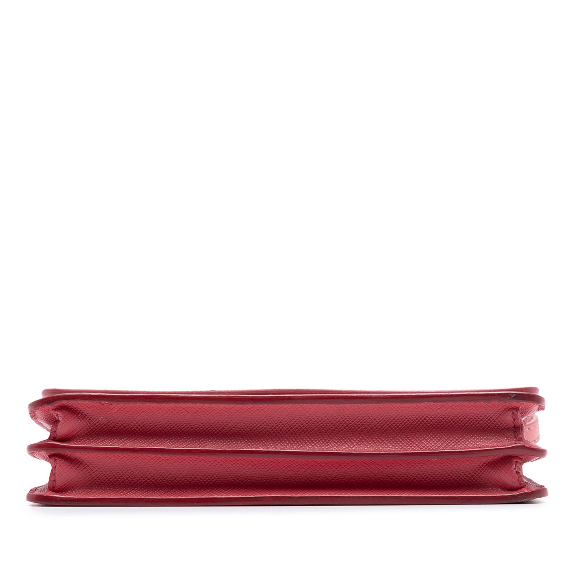 Bicolor Saffiano Lux Wallet On Strap - Image 3