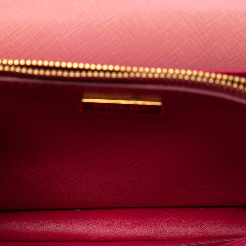 Bicolor Saffiano Lux Wallet On Strap - Image 4