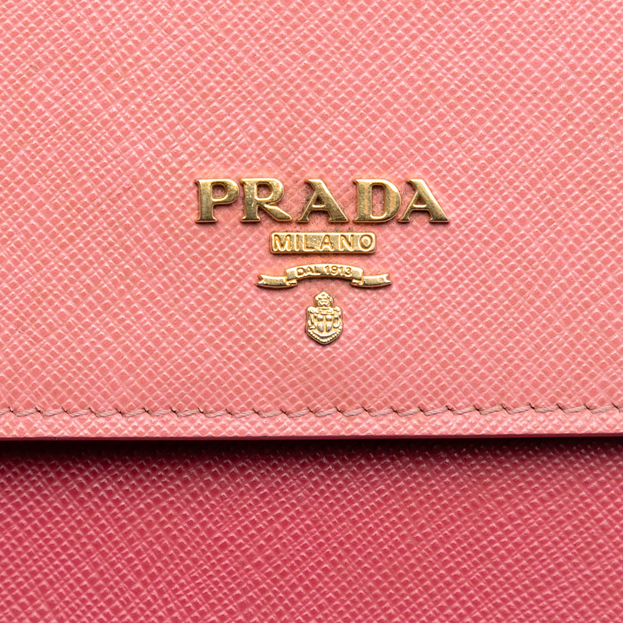 Bicolor Saffiano Lux Wallet On Strap - Image 5