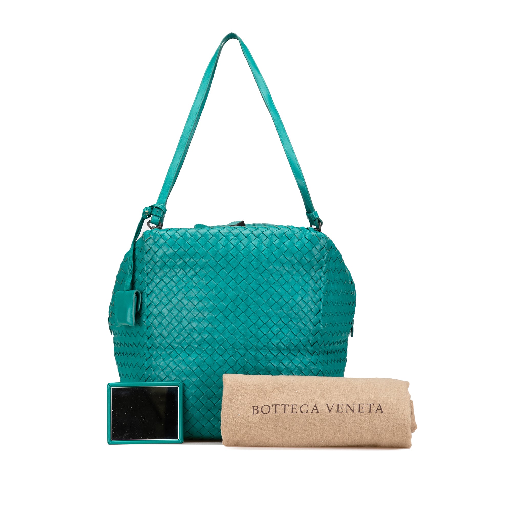 Nappa Intrecciato Cube Shoulder Bag - Image 9
