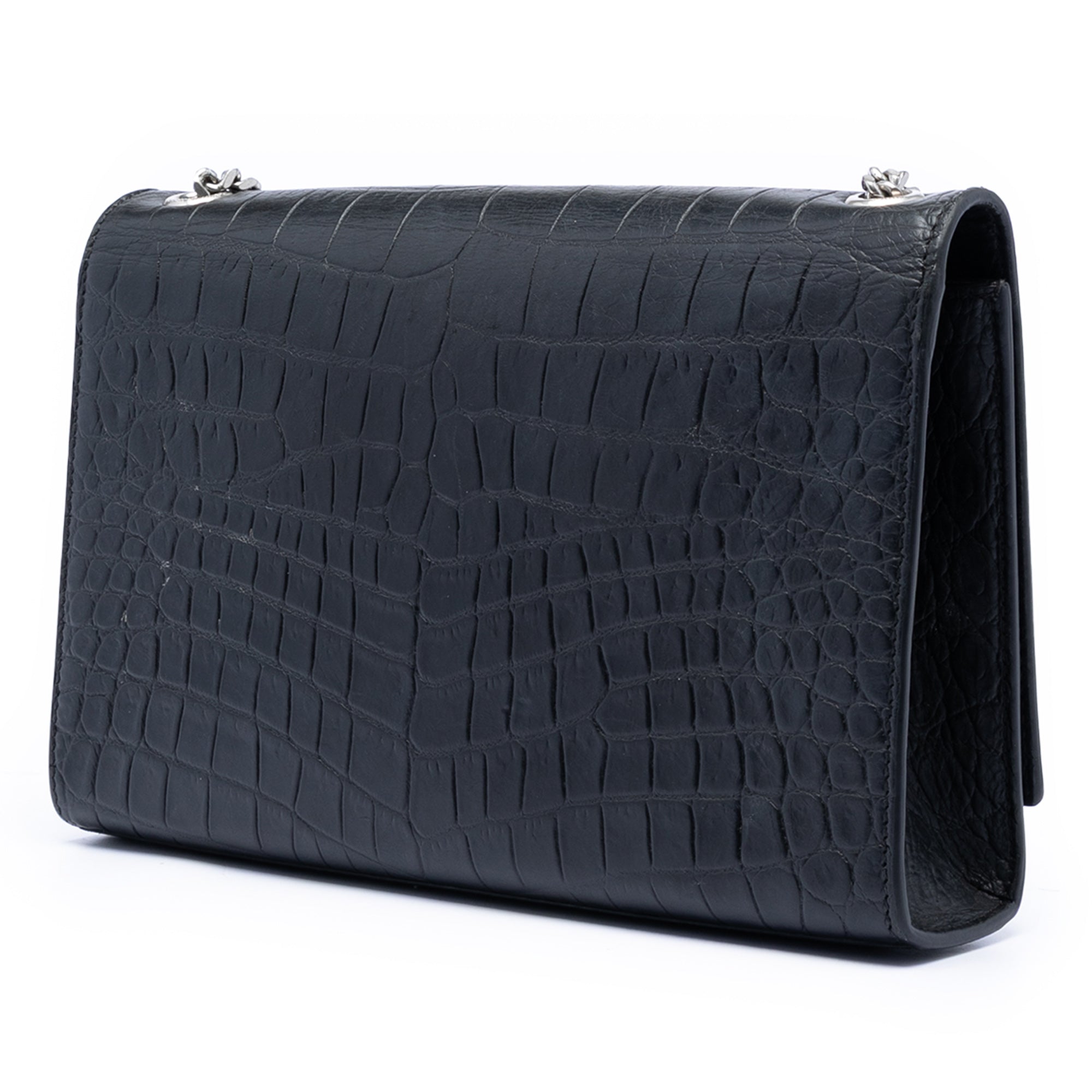 Medium Croc Embossed Leather Kate Tassel Crossbody - Image 2