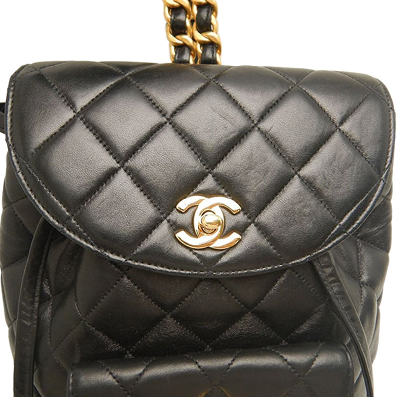 Medium Quilted Lambskin Duma Backpack - Image 10