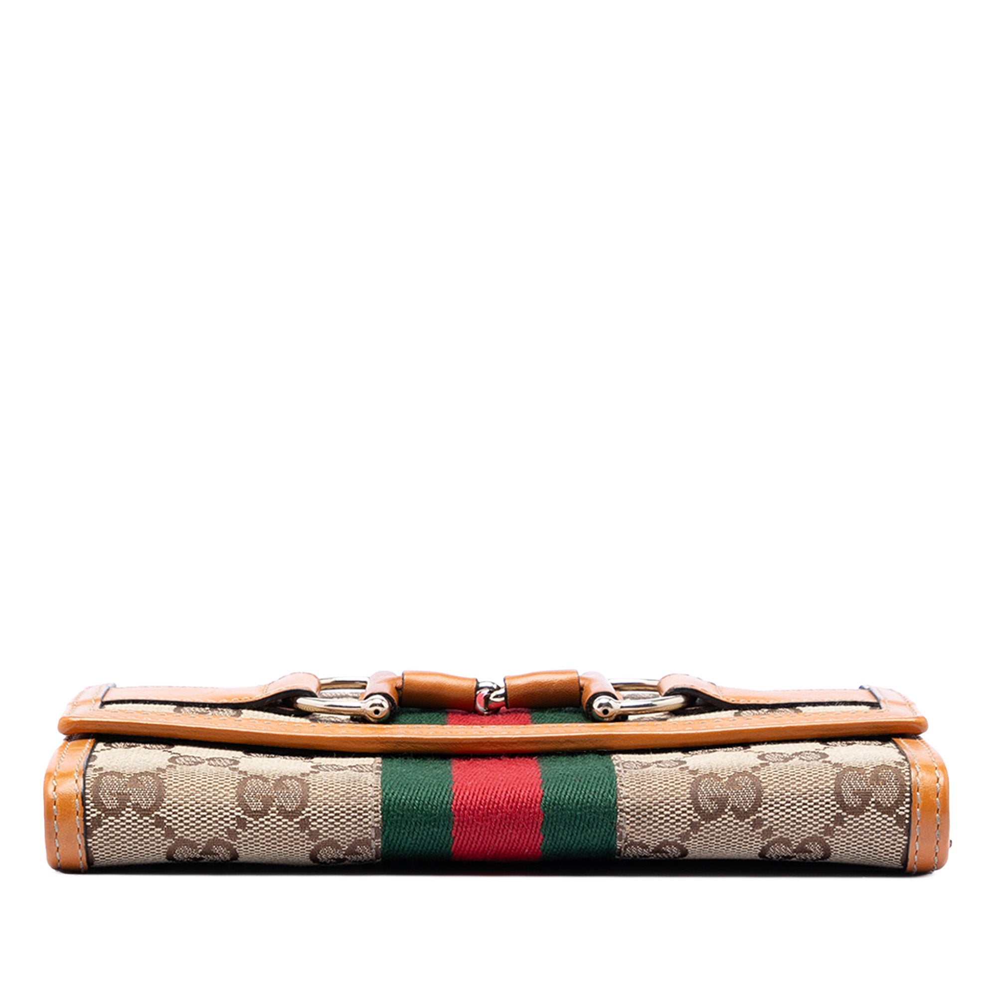GG Canvas Web Horsebit Wallet on Chain - Image 3