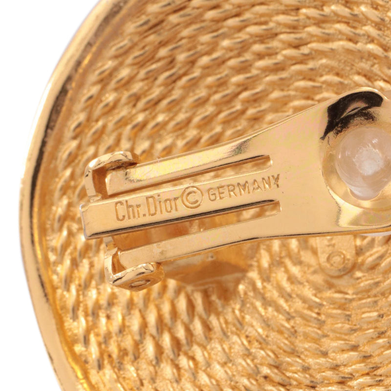 Gold Plated Round Clip On Earrings - Image 3