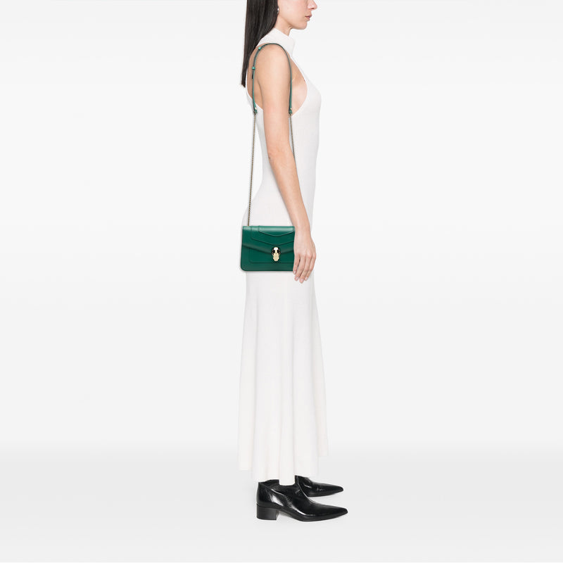 Leather Serpenti Forever Crossbody - Image 6