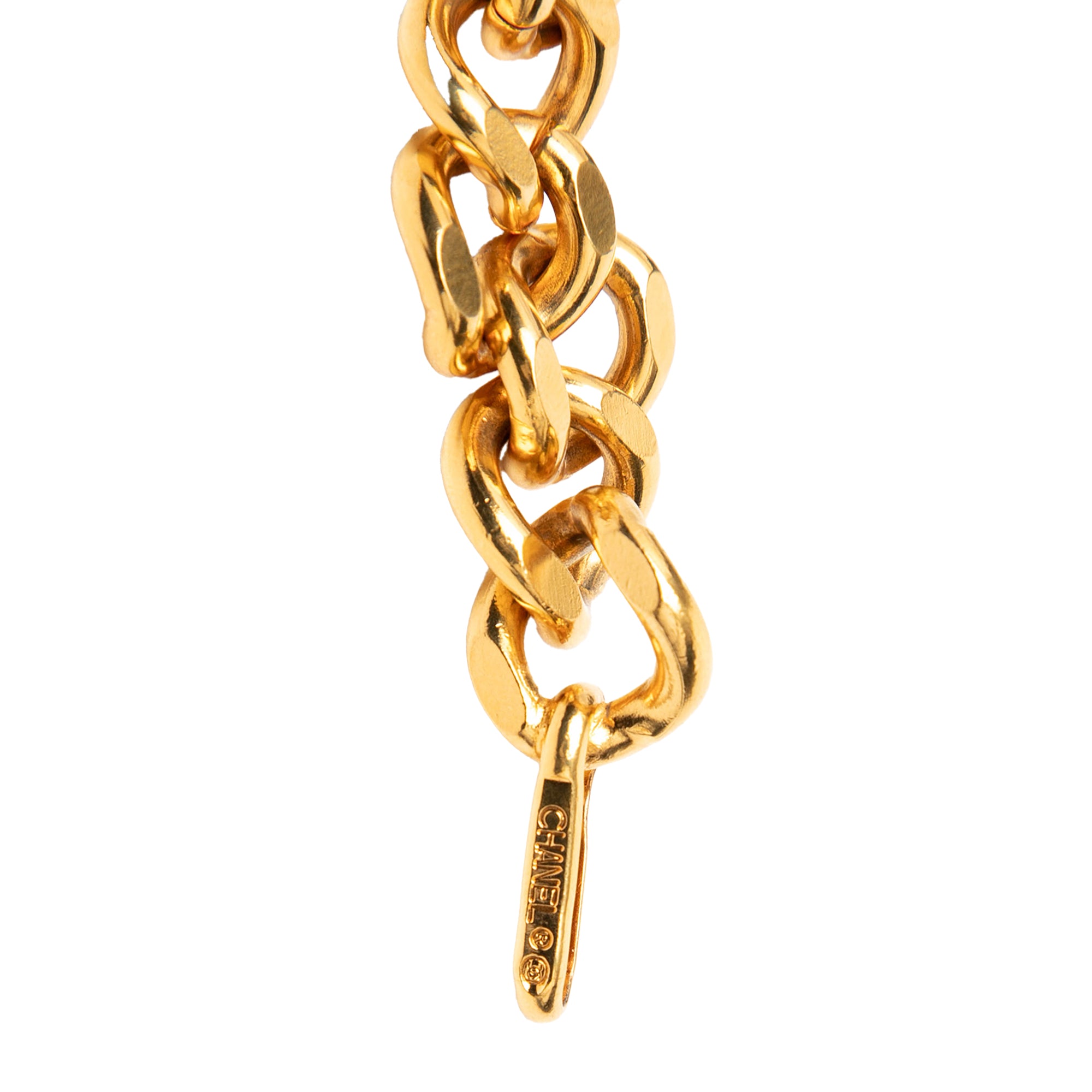 Gold Plated CC Medallion Chain Belt - Image 4
