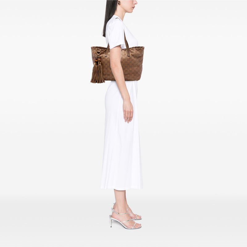 Medium Guccissima Bamboo Tassel Tote - Image 6