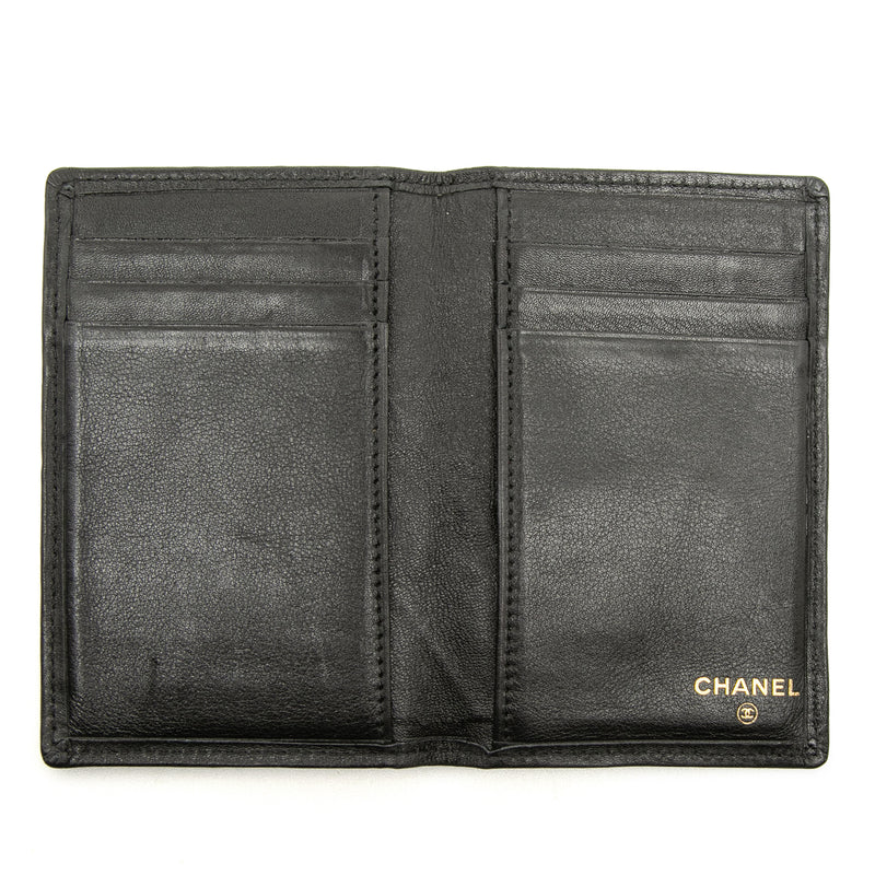 Quilted Lambskin Double Stitch Bifold Card Holder - Image 4
