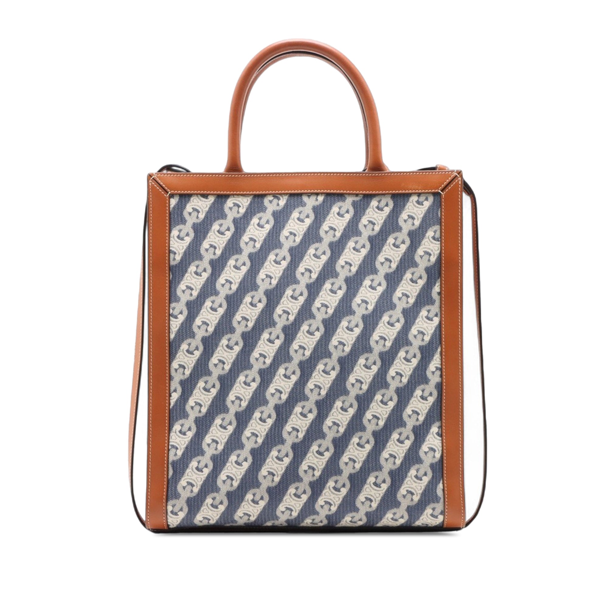 Small Triomphe Canvas Maillon Vertical Cabas Satchel - Image 2
