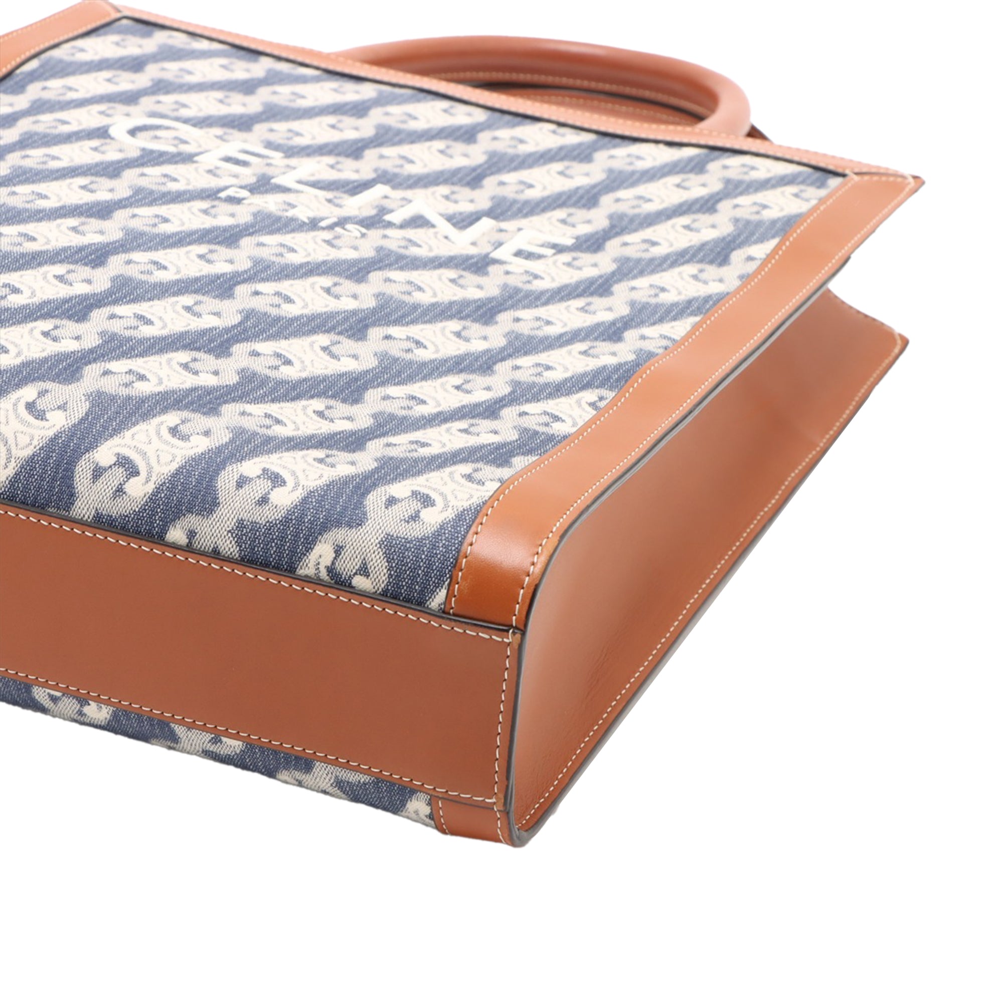 Small Triomphe Canvas Maillon Vertical Cabas Satchel - Image 6