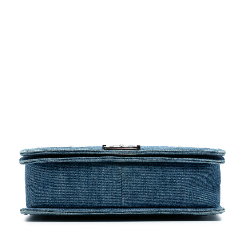 Large Quilted Denim Boy Flap - Image 3