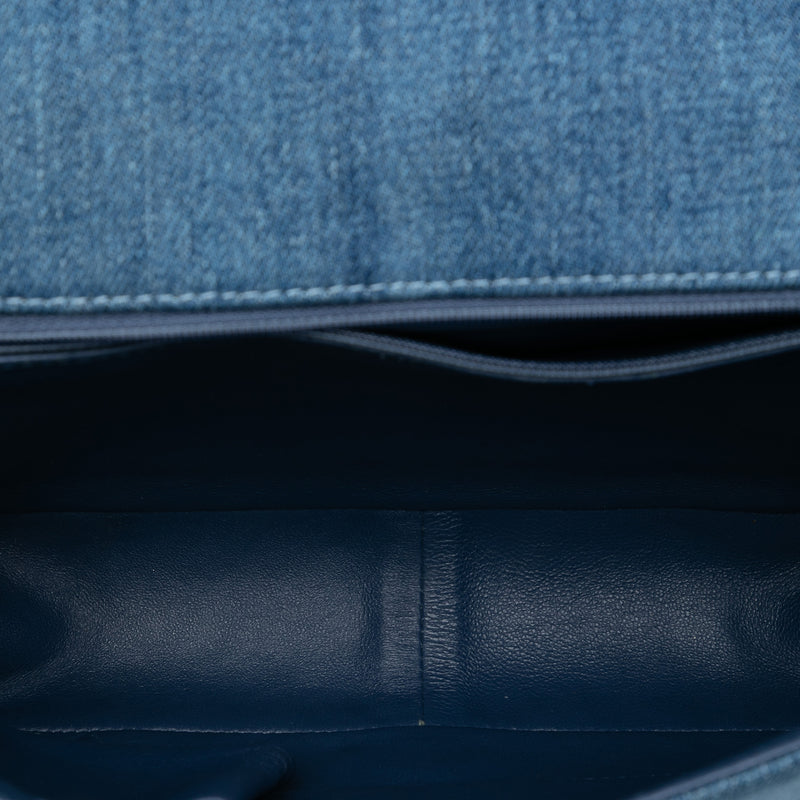 Large Quilted Denim Boy Flap - Image 4