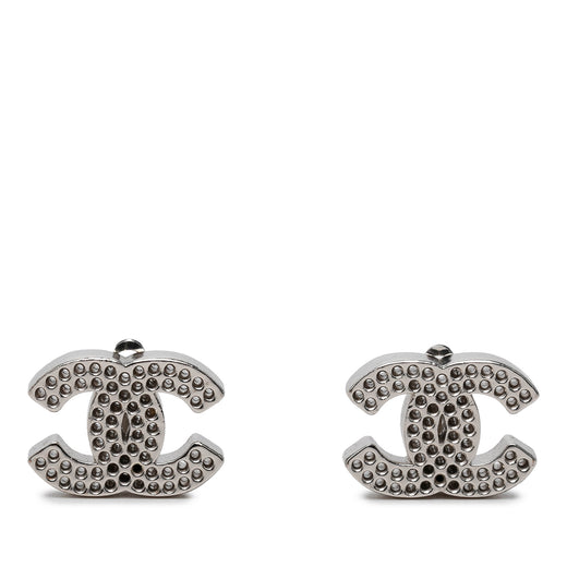 CC Brass Perforated Clip On Earrings - Image 1