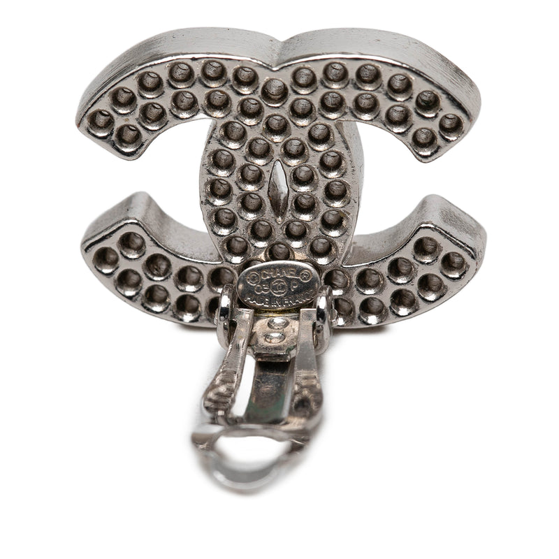 CC Brass Perforated Clip On Earrings - Image 3