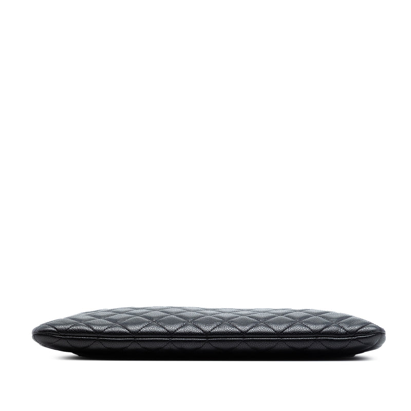 Large Quilted Stitched Calfskin Zip Pouch - Image 3