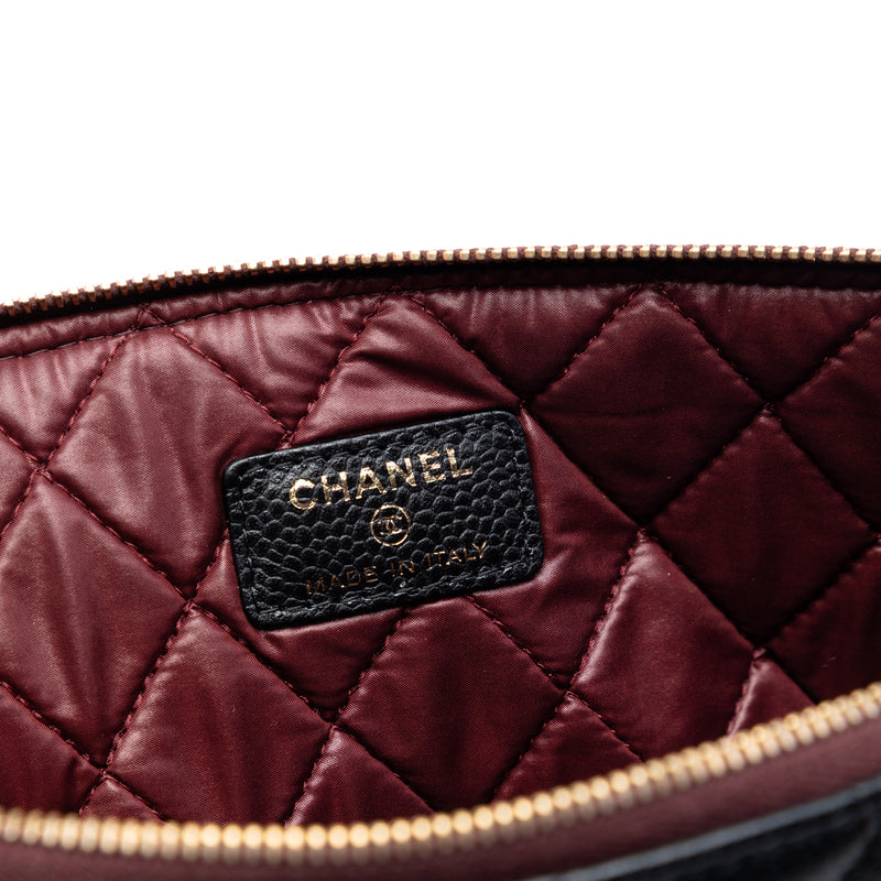 Large Quilted Stitched Calfskin Zip Pouch - Image 5