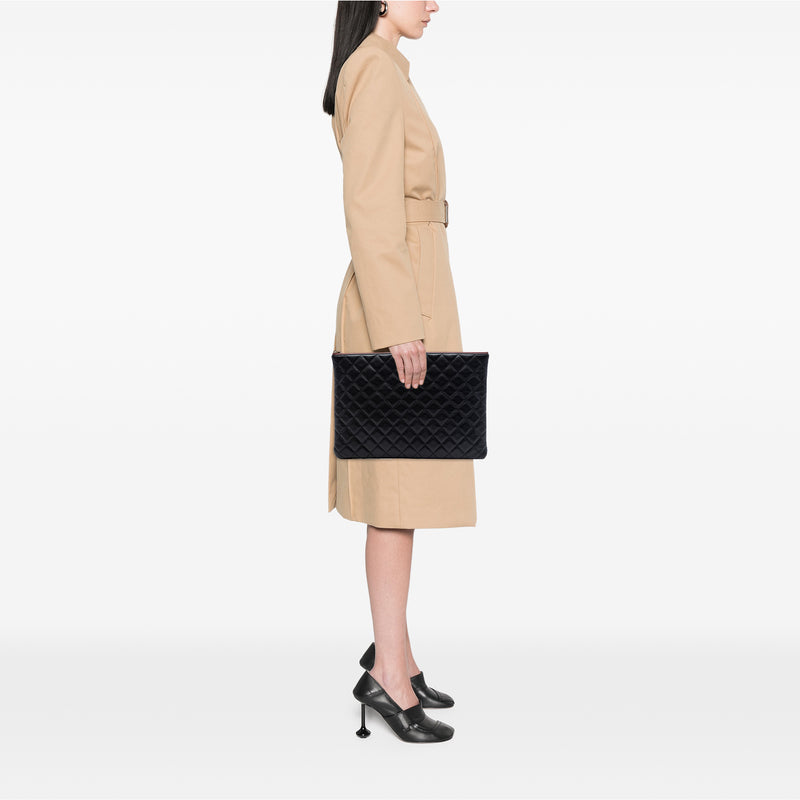 Large Quilted Caviar O Case Clutch - Image 6