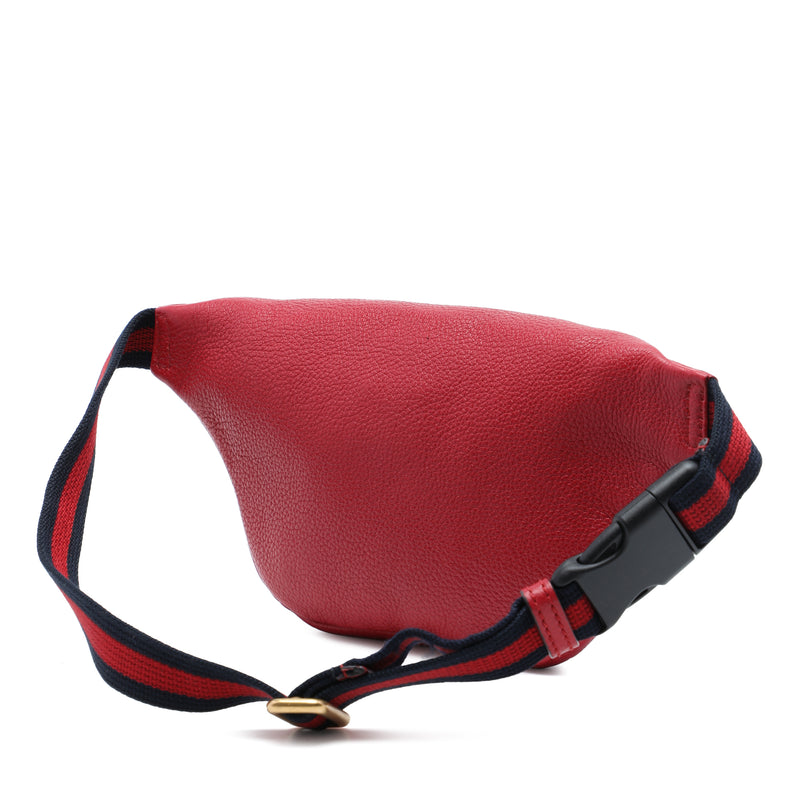 Small Grained Calfskin Web Logo Belt Bag - Image 2