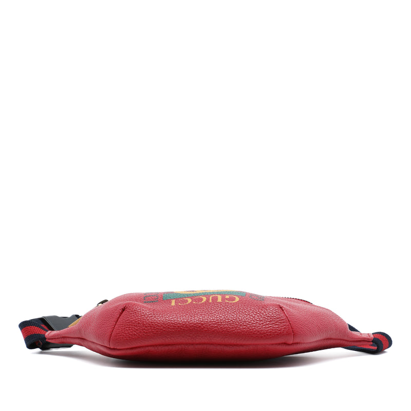 Small Grained Calfskin Web Logo Belt Bag - Image 3
