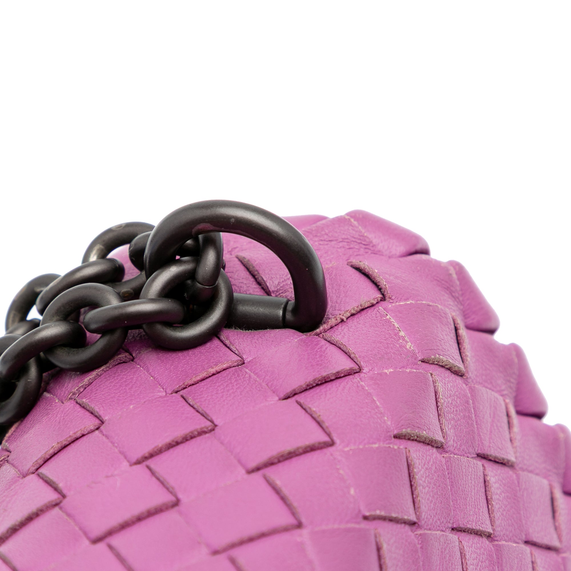 Small Nappa Intrecciato Olympia Shoulder Bag - Image 11