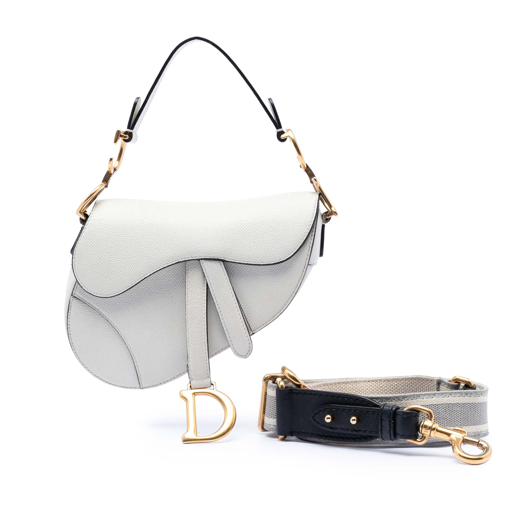 Mini Grained Calfskin Saddle Bag - Image 8