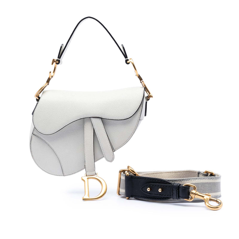 Mini Grained Calfskin Saddle Bag - Image 8