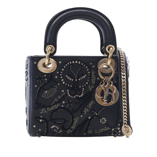 Mini Lambskin Embroidered Sequin Astrology Lady Dior - Image 1