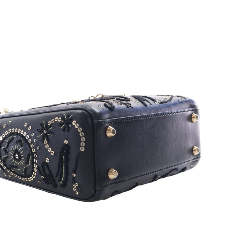Mini Lambskin Embroidered Sequin Astrology Lady Dior - Image 13