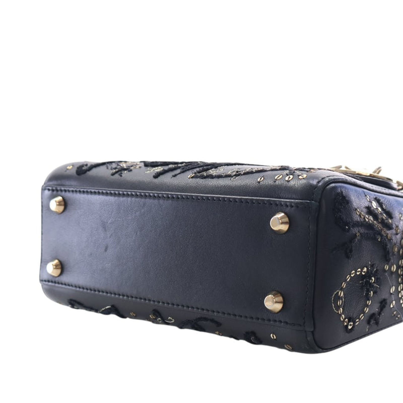 Mini Lambskin Embroidered Sequin Astrology Lady Dior - Image 14