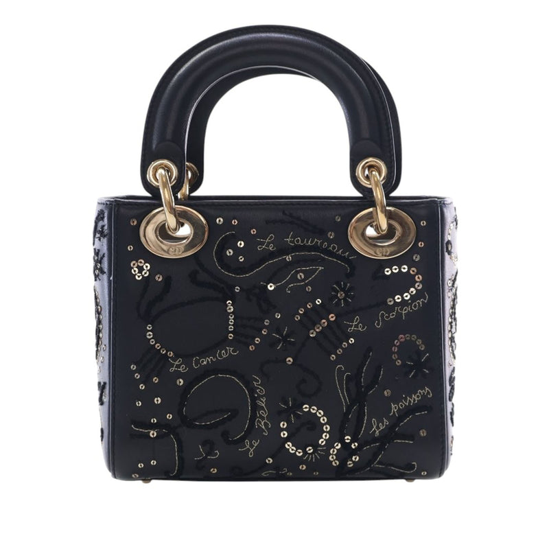 Mini Lambskin Embroidered Sequin Astrology Lady Dior - Image 2