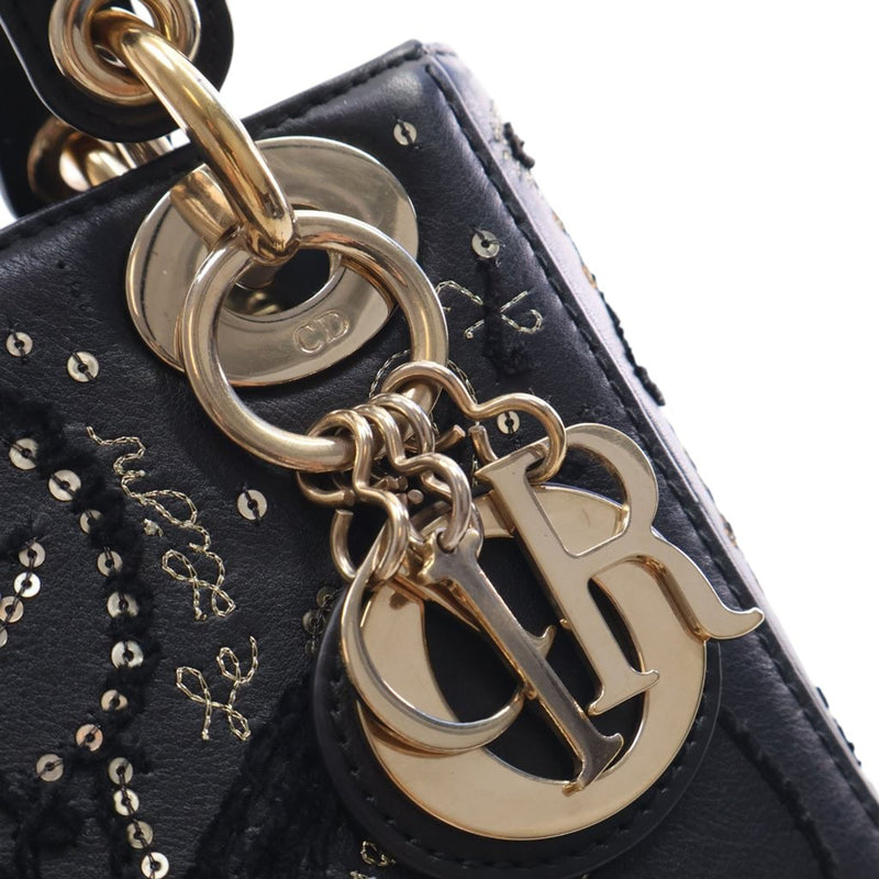 Mini Lambskin Embroidered Sequin Astrology Lady Dior - Image 5