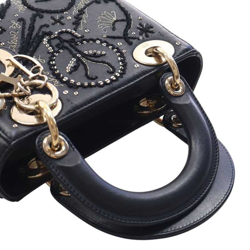 Mini Lambskin Embroidered Sequin Astrology Lady Dior - Image 8