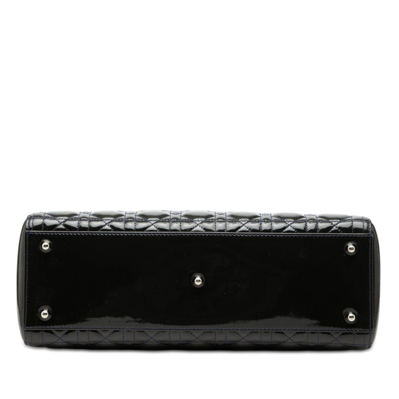 Large Patent Cannage Lady Dior - Image 3